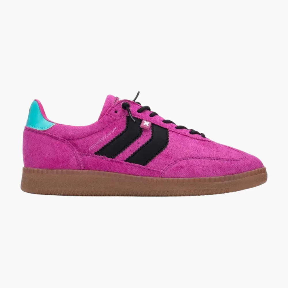 XTI Fucsia Faux Suede Vegan Trainers - Leavys Shoes