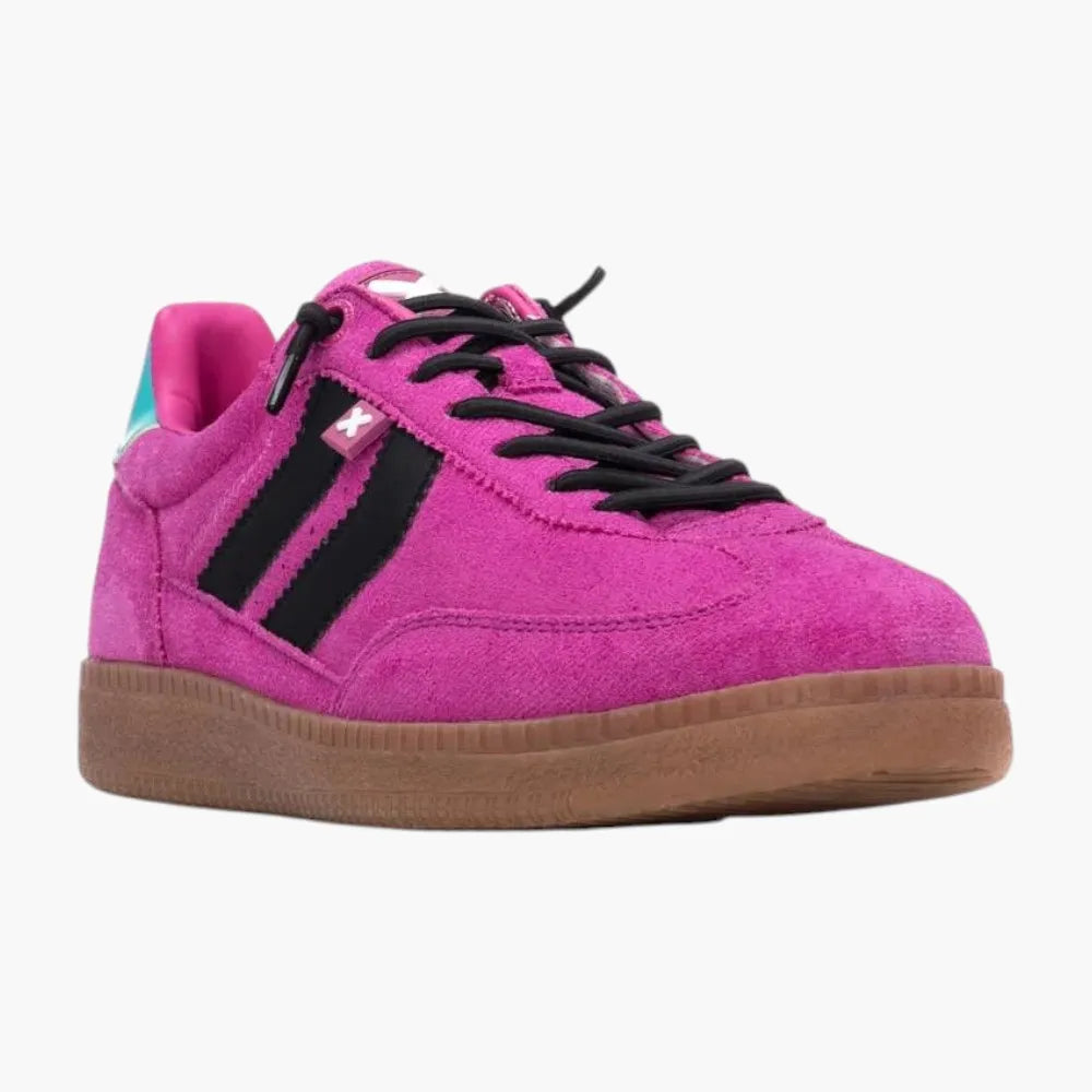 XTI Fucsia Faux Suede Vegan Trainers - Leavys Shoes