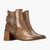 Xti Beige Block Heel Ankle Boots with Buckle Detail