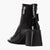 Xti Black Block Heel Ankle Boots with Buckle Detail