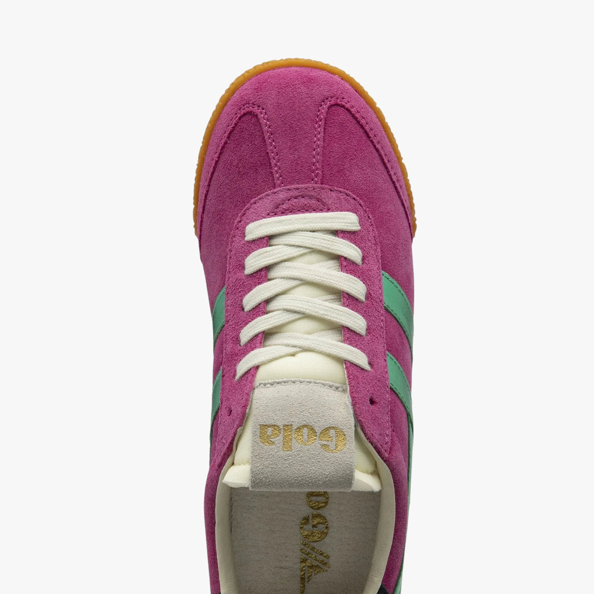 Gola Elan Glitz Women’s Trainers – Fuchsia/Emerald/Black (CLB790KN2) - Leavys Shoes