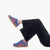 Xti Vegan Suede Platform Trainers, Azul with Pink Trim