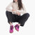 XTI Fucsia Faux Suede Vegan Trainers