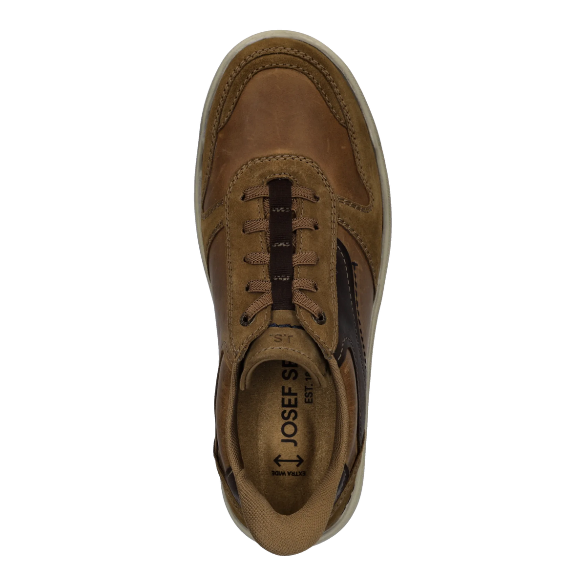 Josef Seibel Baxter 01 in Chestnut Multi, top view