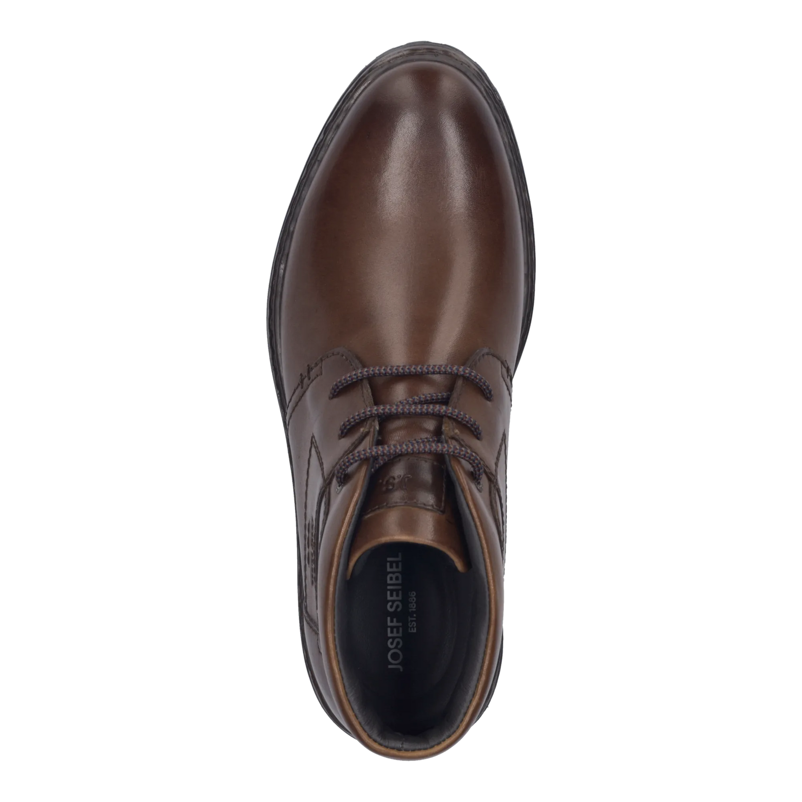 Josef Seibel Erroll 52 in Cognac, top view