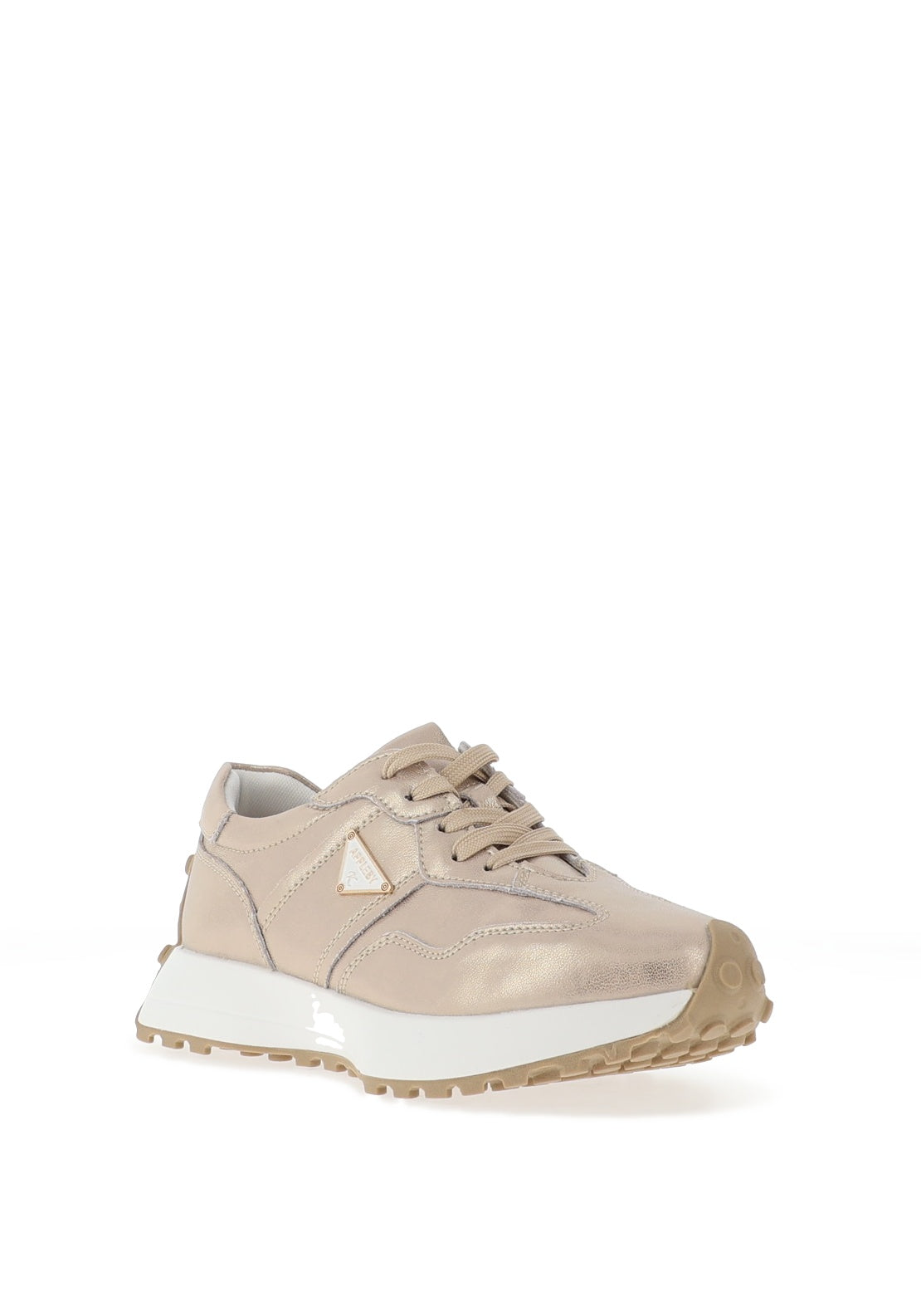 Kate Appleby Caithness Lace-Up Runners in Shell Shine Champagne