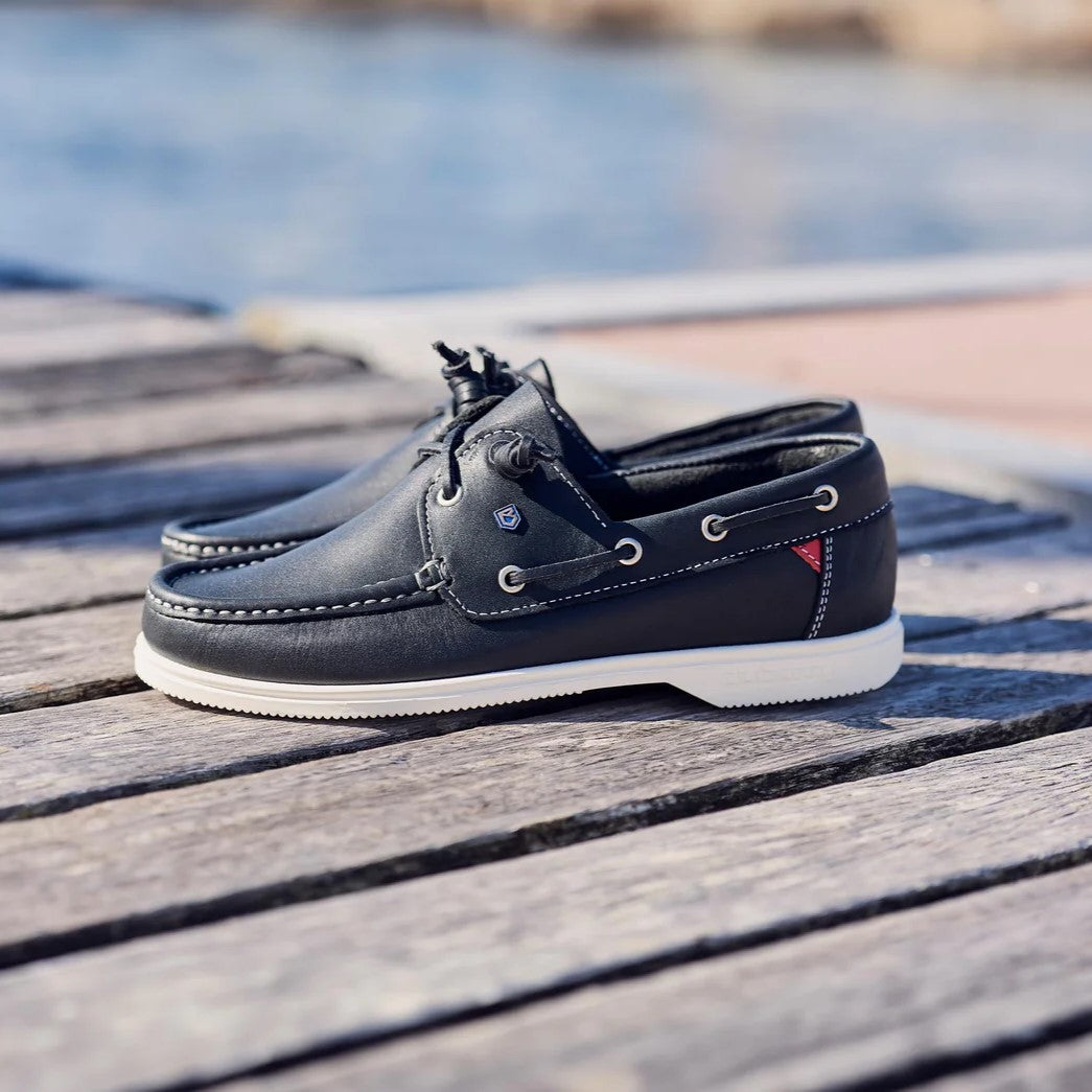 Dubarry Admirals Navy Leather Deck Shoes - Leavys Shoes
