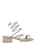 Menbur Gold Sandal with Spiral Diamante Strap