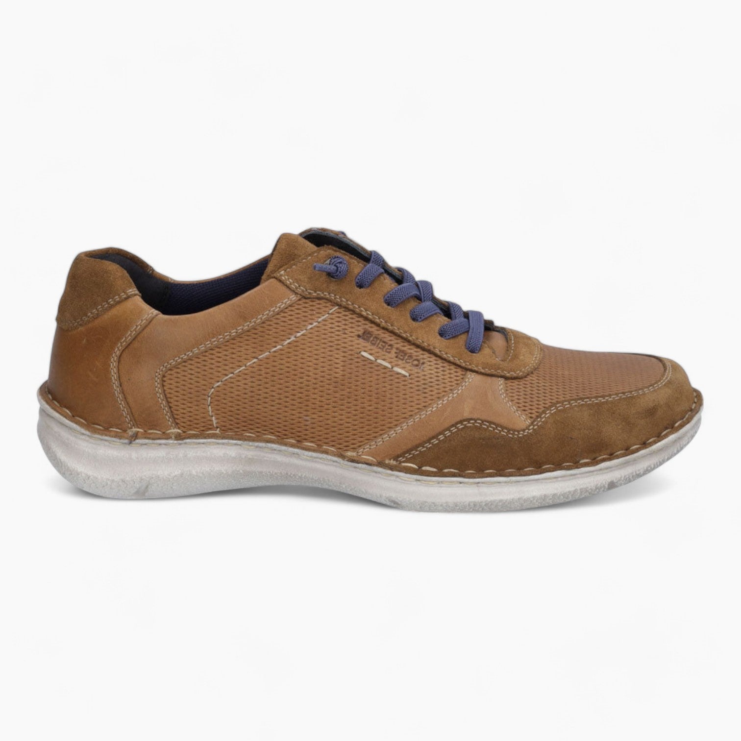 Josef Seibel Anvers 97 Men's Wide Fit Low Shoes in Castagne