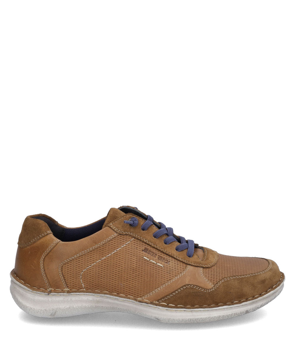 Josef Seibel Anvers 97 Men's Wide Fit Low Shoes in Castagne