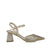 Menbur Gold Occasionwear Sandal with Diamante Details and Sculpted Heel