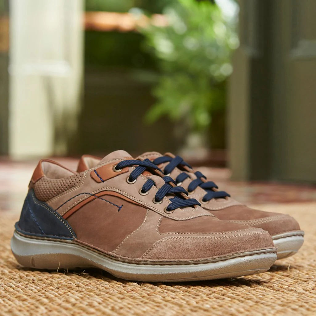 Josef Seibel New Anvers 10 Men's Wide Leather Shoe - Brasil Multi - Leavys Shoes