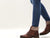 Video of a woman modeling the Caprice Casual Lace-Up Ankle Boot with blue jeans.