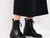 Woman modelling the Lace-Up Black Ankle Boots