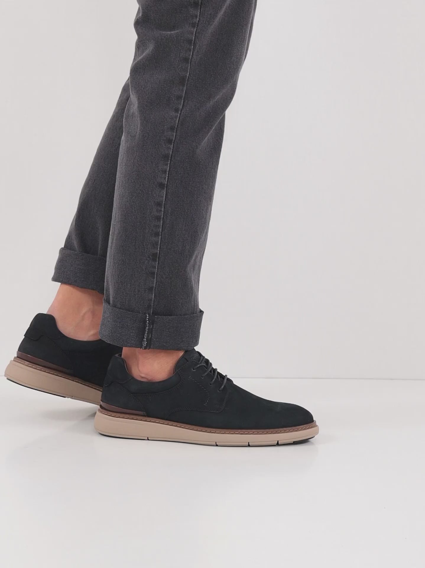 Tamaris Men's Navy Leather Lace-Up Shoes