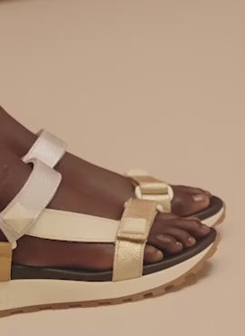 Hispanitas Leather Sport Sandal with TRIFLOW® Technology and Stud Details