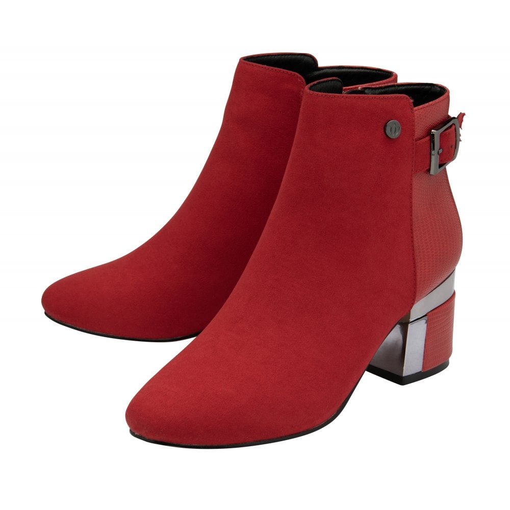 Angled view showing both Lotus Andrea ankle boots.