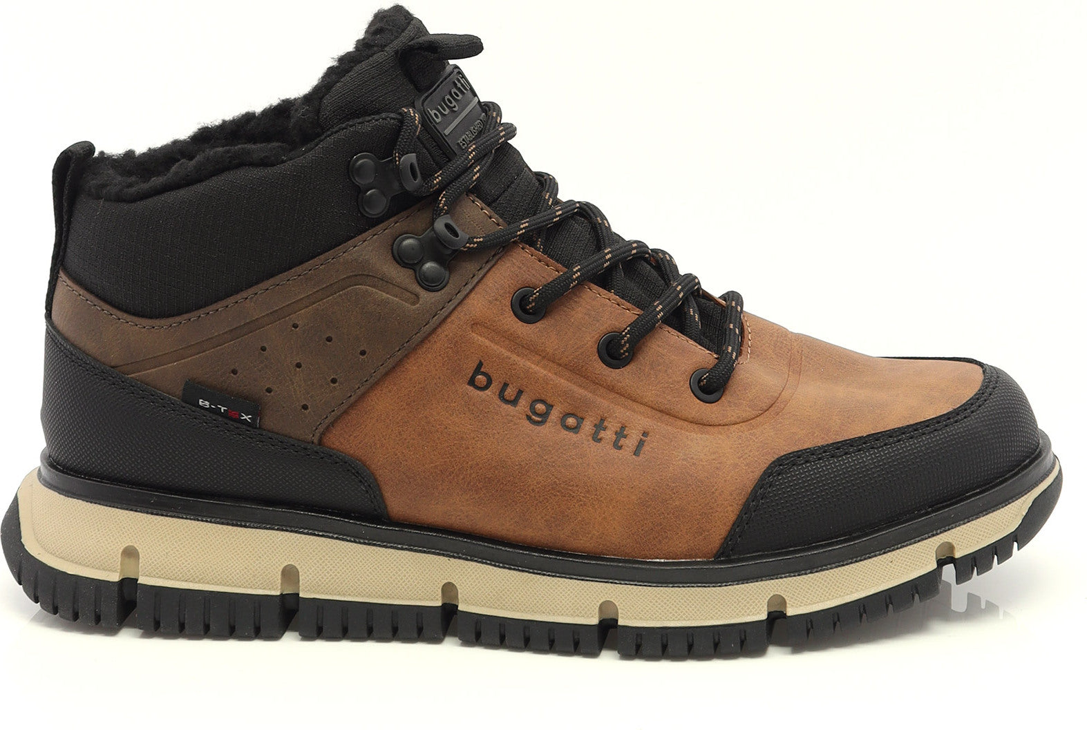 Bugatti Men's Cognac Multi Ankle Boots – Breathable & Water-Resistant with EVA Sole