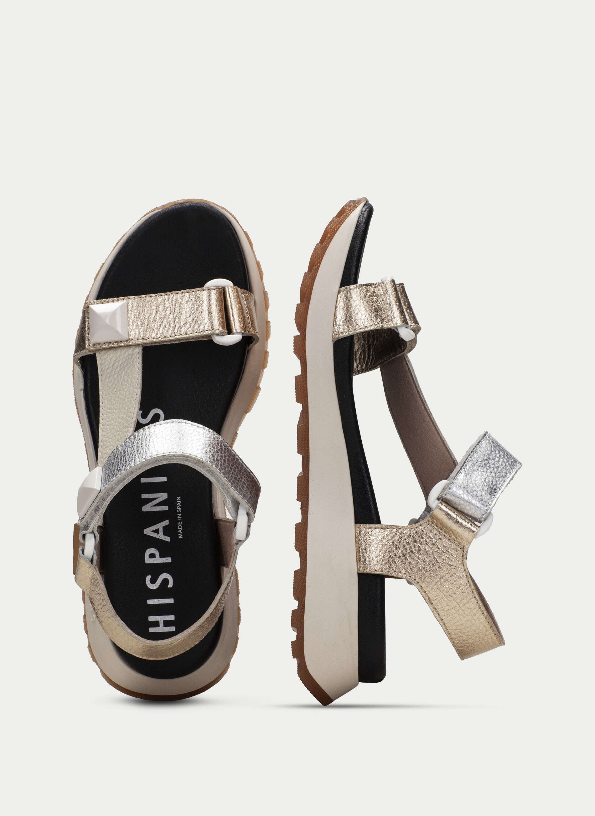 Hispanitas Leather Sport Sandal with TRIFLOW® Technology and Stud Details