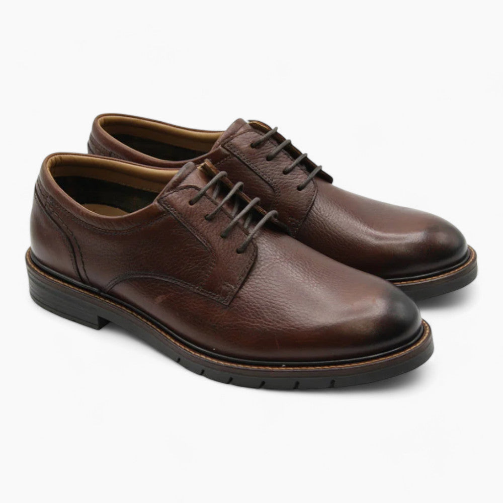 Dubarry Sly Men's Brown Leather Smart Casual Lace-Up Shoes – High-Quality Materials