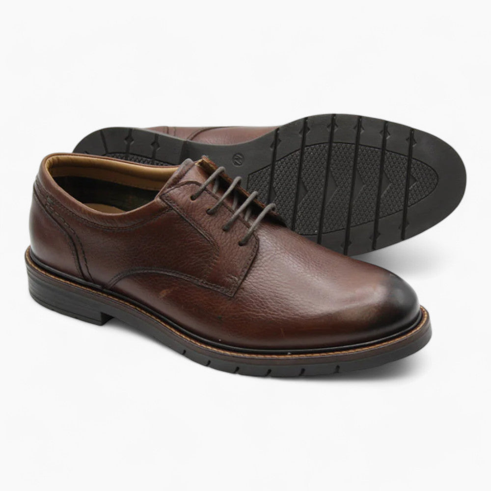 Dubarry Sly Men's Brown Leather Smart Casual Lace-Up Shoes – High-Quality Materials - Leavys Shoes