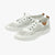 Tassia White Leather Lace-Up Shoes with Cut-Out Detail