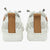 Tassia White Leather Lace-Up Shoes with Cut-Out Detail