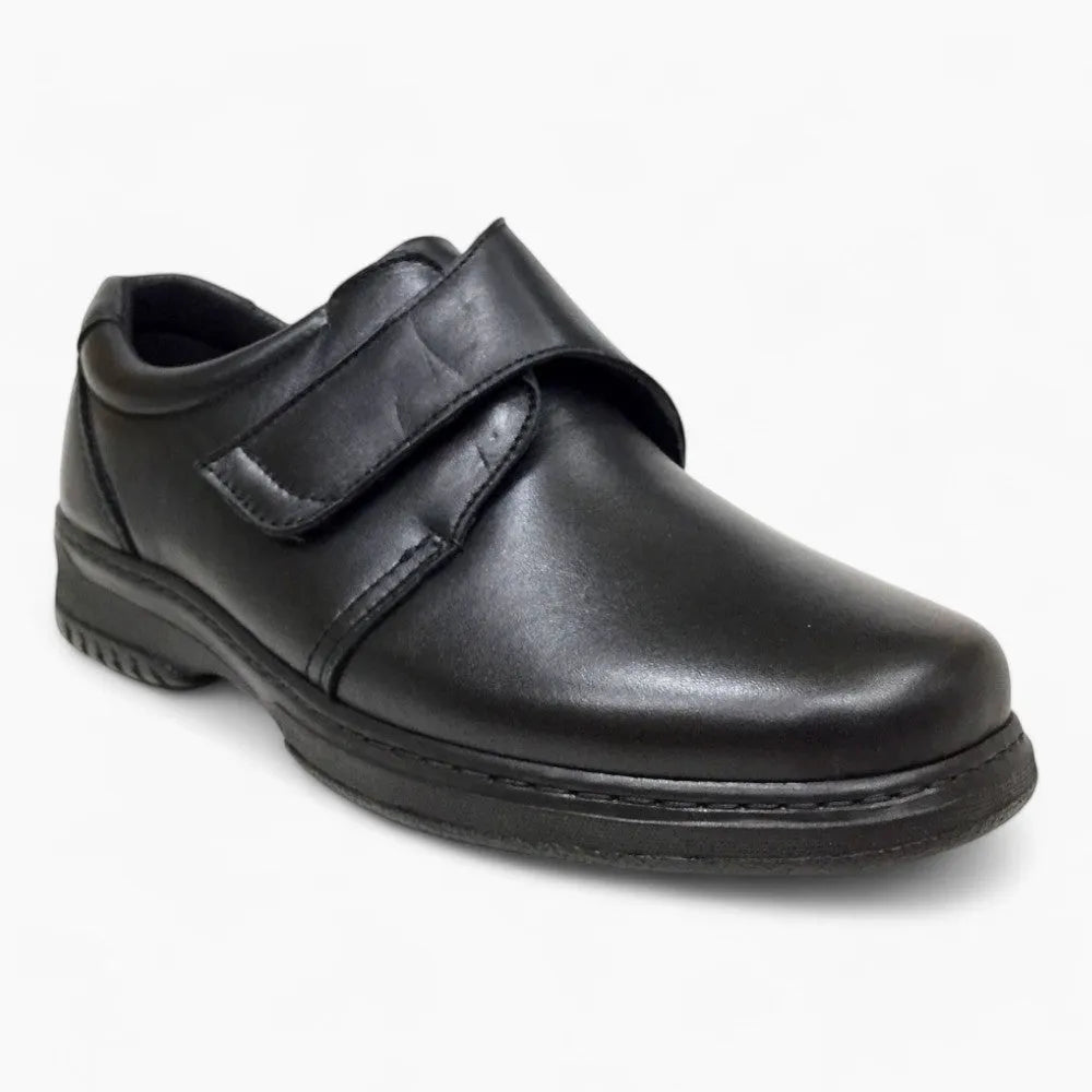 Pinoso's Men's Velcro Shoe – Extra Wide, Seamless & Diabetic-Friendly - Leavys Shoes