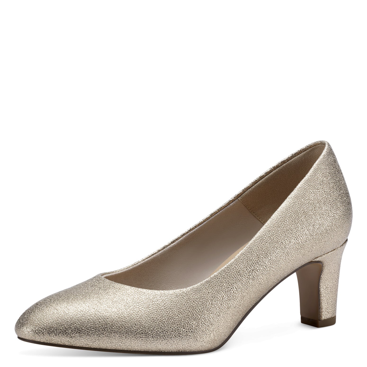 Gold Glam Low Pumps