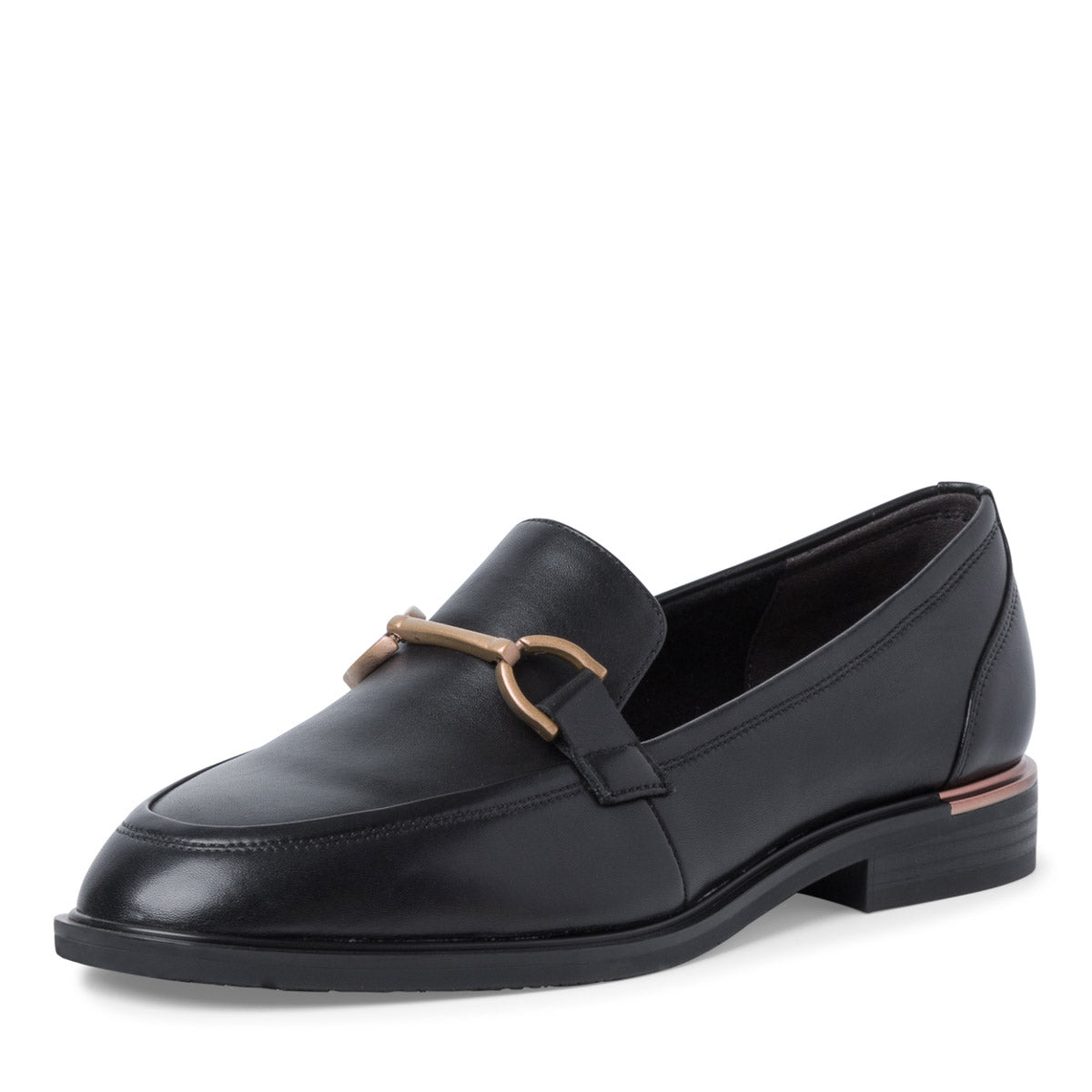 City Soles Leather Loafers in Black