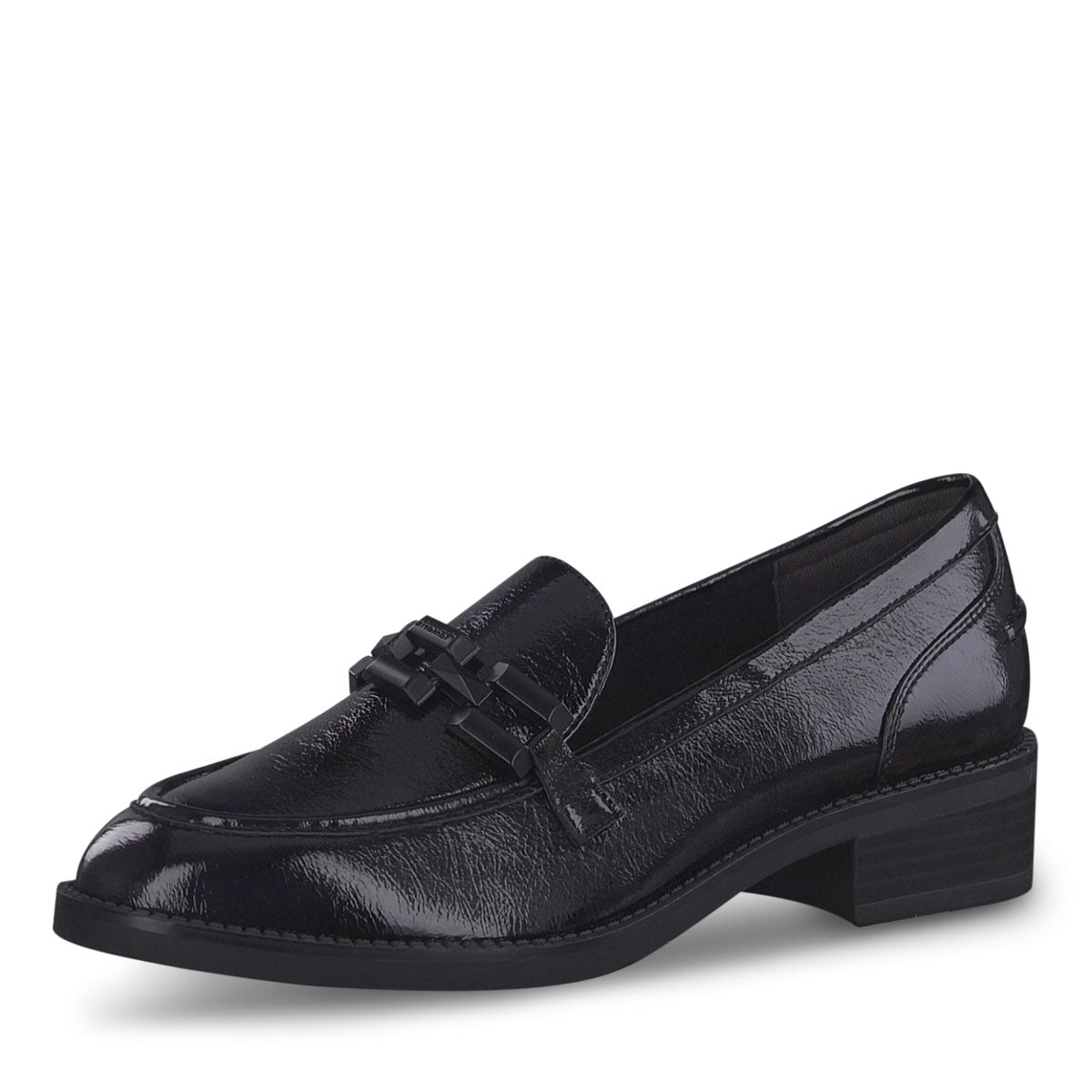 Old Sole Black Patent Loafers