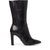 Tamaris Black Leather Heeled Calf Boots – Sophisticated & Chic - Leavys Shoes