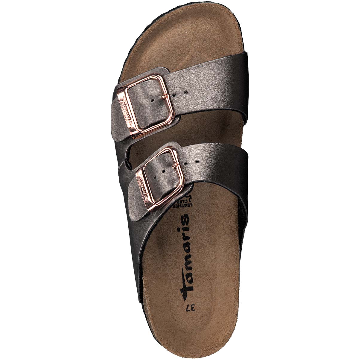 Comfortable Flat Slip-On Sandals in Grey