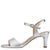 Classic Charm Silver Low Heel Silver Sandals