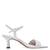 Tamaris White Patent Square Toe Sandal – Sculpted Heel & Comfort - Leavys Shoes