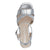 Elevate Your Look - Metallic Silver Platform Sandals