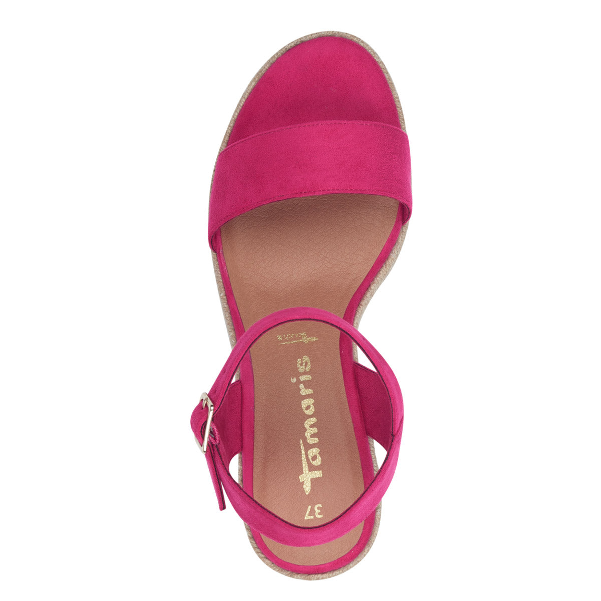 Super Stylish Pink Espadrille Wedge Sandals