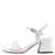Fresh and Fabulous White Block Heel Sandals