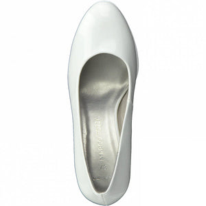 Dress to Impress White Patent Pumps