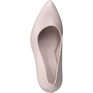 Top view showcasing the elegant pointed toe of Marco Tozzi's Blissful Court Shoe.
