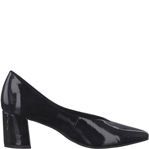 Fancy Glossy Pumps in Black Patent