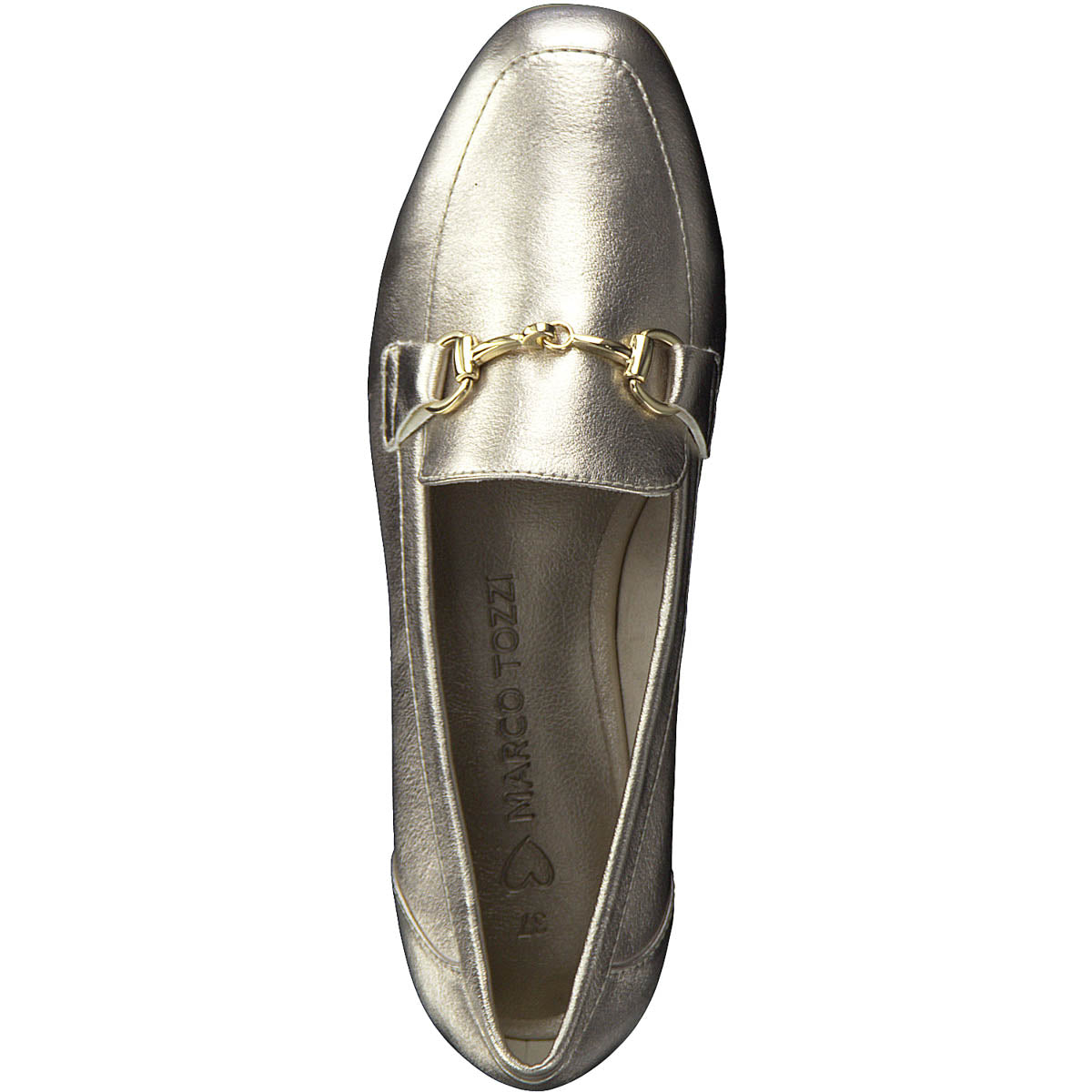 Doin’ It Right Metallic Accent Loafers in Platinum