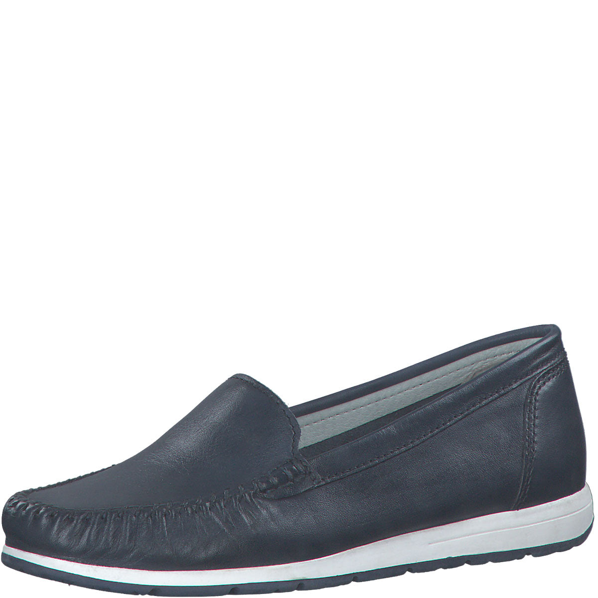 Perfect Pick Almond-Toe Loafers in Navy
