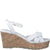Stylish White Cork Wedge Sandals for Summer