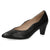 Black Low Heel with Scalloped Edging