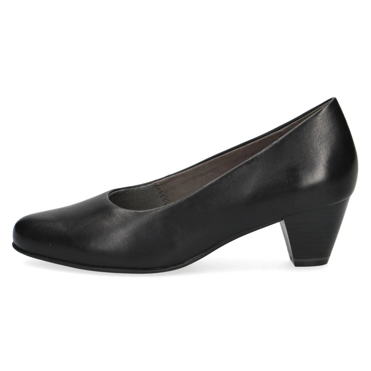 Sophisticated Statement Black Leather Pumps