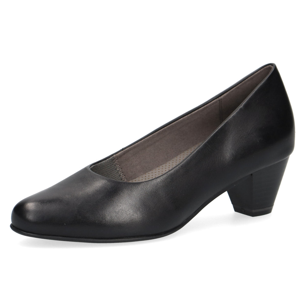 Sophisticated Statement Black Leather Pumps