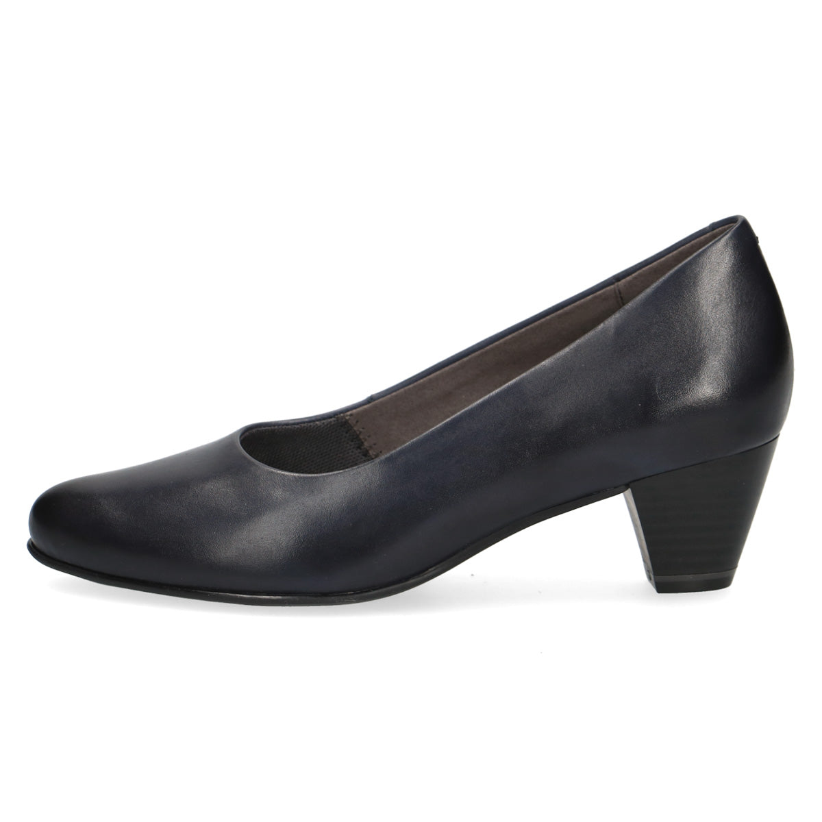 Sophisticated Statement Navy Leather Pumps