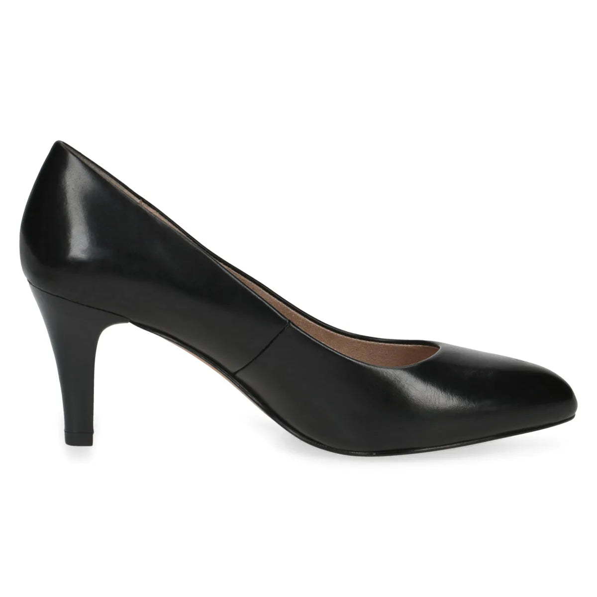 Classic Black Rounded-Toe Pumps - Leavys Shoes