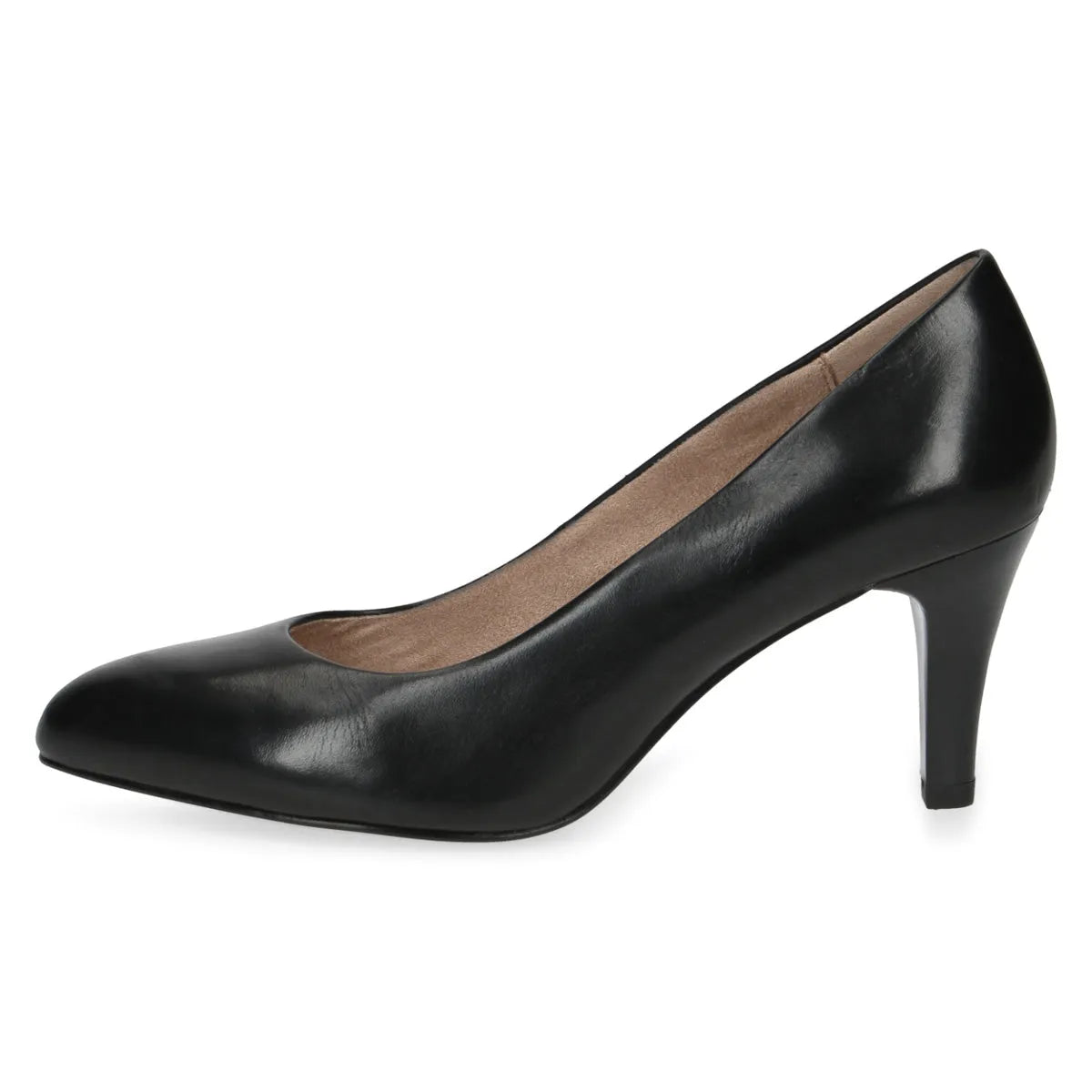 Classic Black Rounded-Toe Pumps - Leavys Shoes